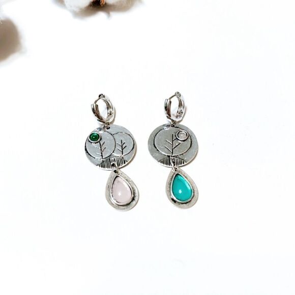 Boho statement earrings N315 - Picture 4 of 4